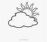 Matahari Gambar Mewarnai Dan Coloring Cloudy Awan Partly Clipartkey sketch template