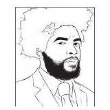 Coloring Pages Rapper Drake Chains Hop Hip Tagged Posted sketch template