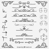 Ecken Decorativas Ornamente Esquinas Vectores Esquina Grecas Hoeken Ornamental Hojas Vektoren Vielfalt Ornamentik Variedad Ornamentos Novocom Jahren Ornamento sketch template