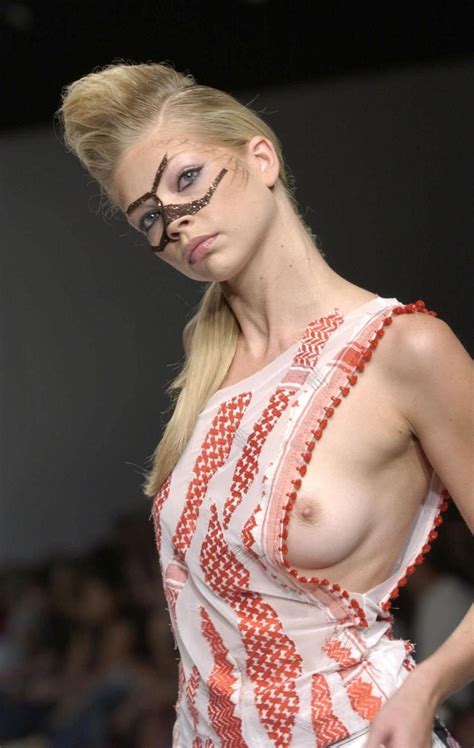 topless models catwalk oops upskirt nipple slip —