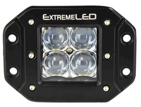 extreme series    led light pod flush mount spot beam   ds  fm sp