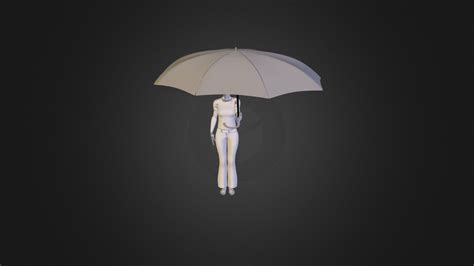 person holding umbrella    model  rfrick  sketchfab