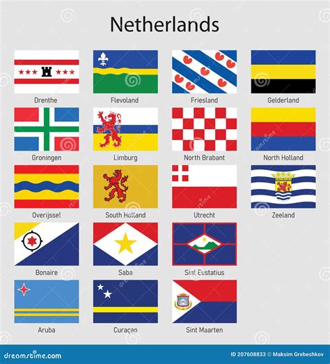 flags of the provinces of netherlands all dutch regions flag