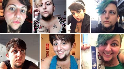 beautiful queer non binary beardy pride vs fetishing hate or body shaming