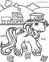 Pony Coloring Little Pages Cartoon Color Printable Ponies Sheets Sheet sketch template