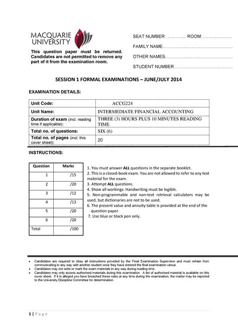 final exam sample paper solutions seat number room family