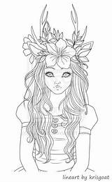 Coloring Pages Adults Girl Vampire Colouring Printable Adult Fairy Girls Google Erwachsene Fawn Books Sexy Deviantart Visit People Book sketch template