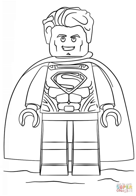 lego superman coloring page  printable coloring pages