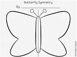 Symmetry Schmetterling Preschool Grundschule Raupe Learningattheprimarypond Sparad Insects Lebenszyklus Prek sketch template