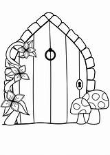 Fairy Door sketch template