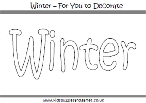 winter colouring sheets kids puzzles  games