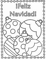 Christmas Coloring Navidad Spanish Pages Activities Subject Printables sketch template