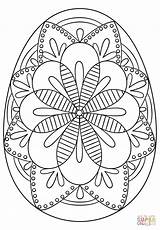Easter Egg Coloring Pages Pysanky Intricate Mandala Printable Eggs Colorful Kids Printables Sheets Designs Hard Pattern Color Colouring Print Book sketch template