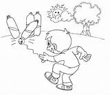 Throwing Bottles Coloring Pages Blanco 為孩子的色頁 Niños sketch template