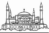 Masjid Mewarnai sketch template