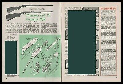 browning  auto rifle exploded parts list disassembly assembly article ebay