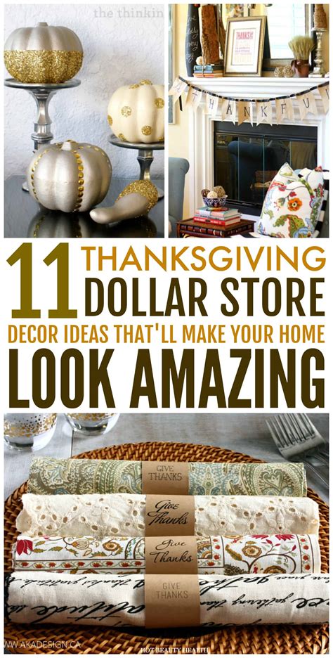 dollar store thanksgiving decor ideas   super