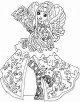 Ever After High Coloring Pages Hood Cerise Getcolorings Print sketch template