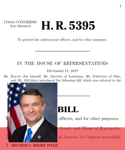 back the blue act of 2019 h r 5395