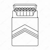 Cigarettes Coloring Sketch sketch template