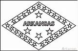 Arkansas Flag Flags Outline Clipart States Book Colouring America United Coloring Pages Ar State Medium Small Fotw Clipground Crwflags sketch template
