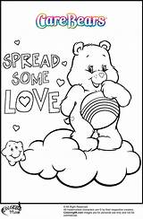 Coloring Care Bear Pages Colouring Kids Bears Adult Color Sheets Printable Carebear Cheer Valentine Book Cute Colors Teamcolors Books Cheerleading sketch template