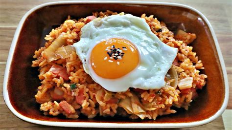 kimchi bokkeumbap 김치볶음밥 kimchi fried rice recipe korean food