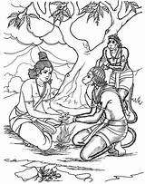 Coloring Ramayana Pages Ram Story Drawings Sketch Shri Lord Hanuman Sketches Templates Template History Choose Board sketch template