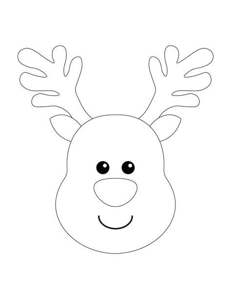 printable reindeer templates daily printables  printable
