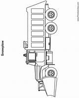 Plow Snow Coloring Pages Truck Color Kids Choose Board Colouring sketch template