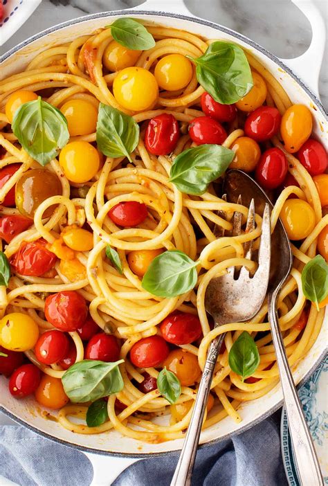 cherry tomato pasta recipe love  lemons