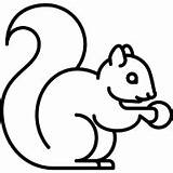 Squirrel Drawing Line Icons Getdrawings Noun Project Clipartmag sketch template