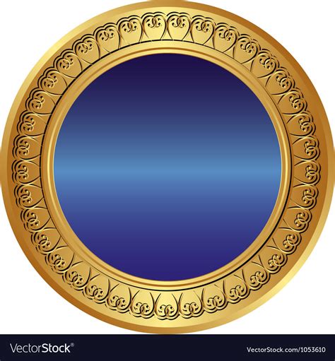 gold  blue background royalty  vector image