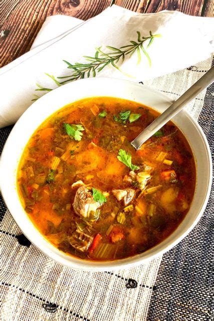 Instant Pot Beef Soup With Vegetables The Bossy Kitchen