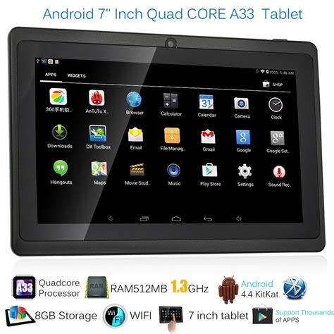 android tablet quad core  gb dual camera bluetooth wifi tablet uk tablet android