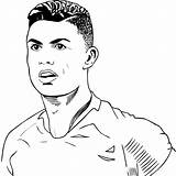 Ronaldo Cristiano Cr7 Ausmalbilder Colorare Pintar Colorironline Correr Superiore Stampa sketch template
