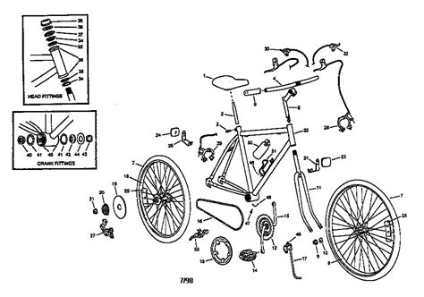 bicycle roadmaster bicycle parts list