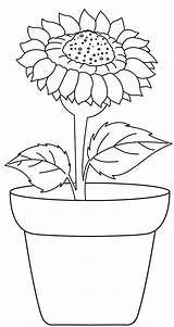 Sunflower Coloring Pages Pot Growing Kids Sheets Flower Flowers Drawing Beautiful Coloriage Girls Printable Cartoon Coloringpagesfortoddlers A4 Savoir Plus Coloringfolder sketch template
