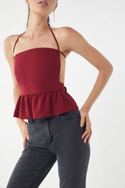 the east order gia tie back halter top urban outfitters