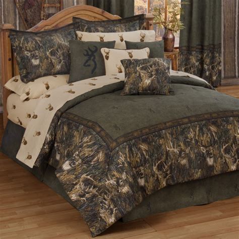 browning whitetails comforter sets rustic bedding bedding