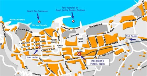 sorrento tourist map map  sorrento tourist map sorrento map map
