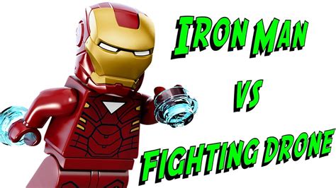 lego iron man  fighting drone  marvel super heroes avengers review brickqueen youtube