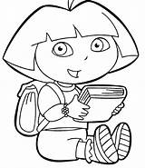Dora Coloring Pages Boots Benny Isa Explorer Friends Swiper Dress Color Fun Print Featuring Her sketch template