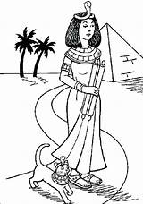 Coloring Pages Egyptian Cleopatra Egypt Ancient Cat Drawing Sarcophagus Getcolorings Getdrawings Color Printable Print sketch template