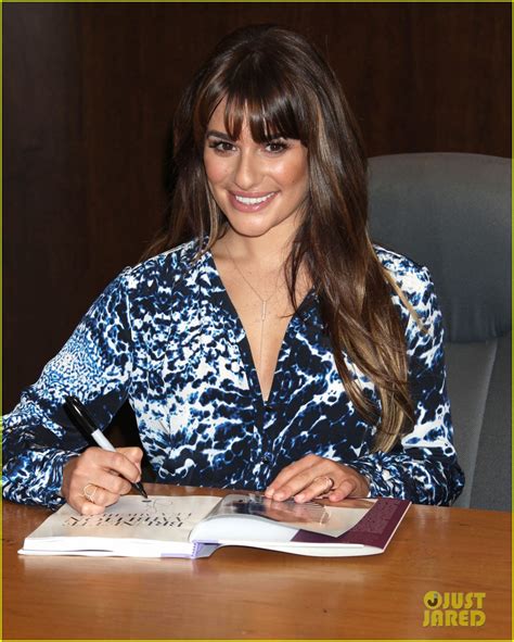 lea michele another brunette ambition book signing at the grove