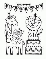 Coloring Birthday Happy Pages Funny Printable Dad Nana Kids Animals Color Dog Animal Wuppsy Colouring Snow Let Card Mom Print sketch template