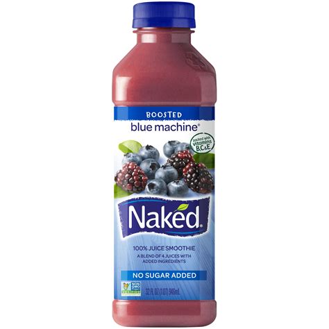 Naked Juice Boosted Smoothie Blue Machine 32 Oz Bottle Walmart