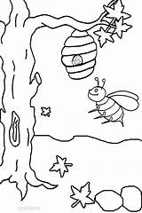 Bee Coloring Pages Bumble Printable Hive Busy Bees Kids Clipart Outline Colouring Activities Print Drawing Template Easy Boyama Cool2bkids Arı sketch template