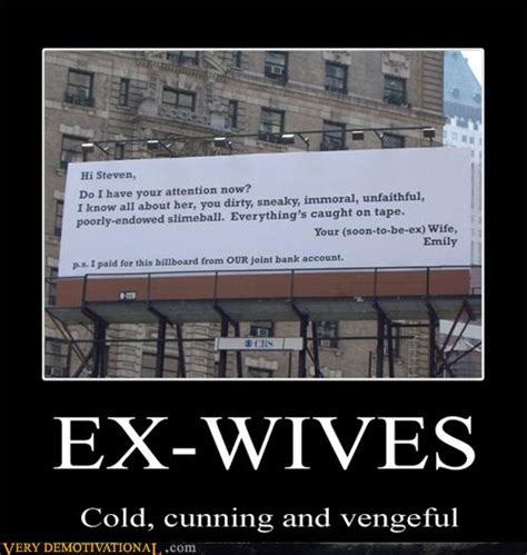Ex Wives Very Demotivational Demotivational Posters