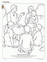 Coloring Pages Lds Helping Friend Children Others Adam Eve Jesus Kids Color Bible Forgiveness Teach Games Joseph Smith Their Primary sketch template